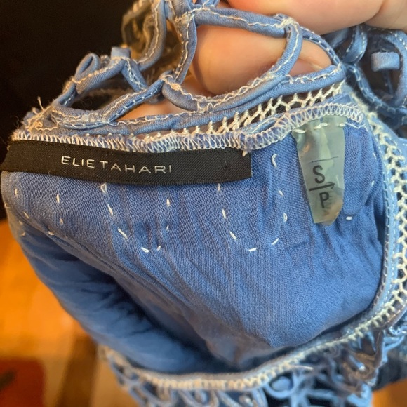 Elie Tahari Hand-Dyed Silk Top - Picture 4 of 4